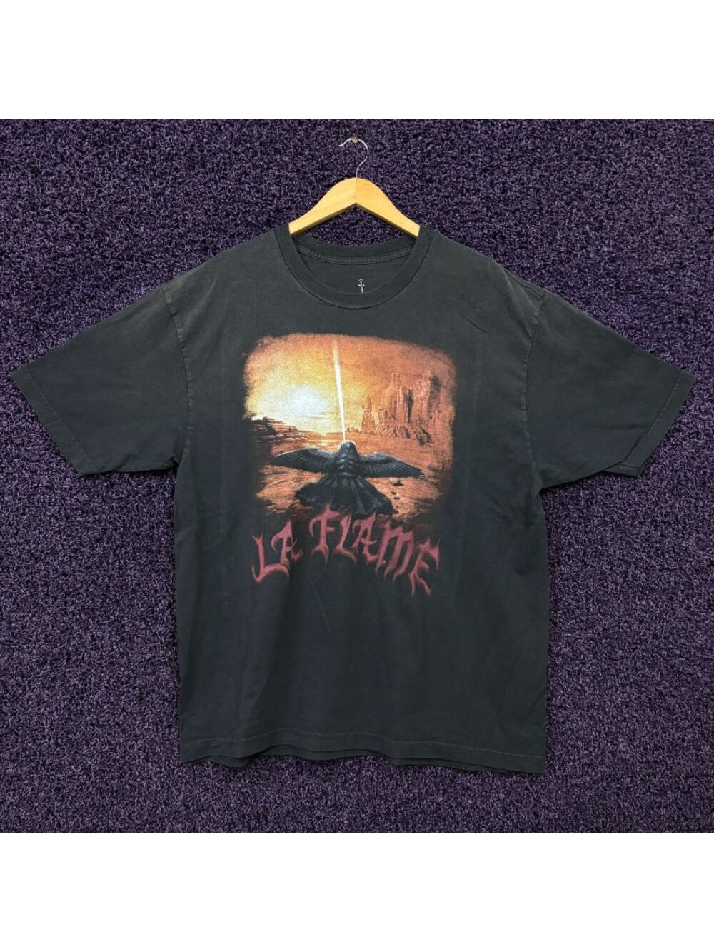 Travis Scott LA Flame Coachella Festival Hip Hop T-Shirt XL
